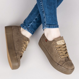 Tony Velor Sneakers On The Platform green 1