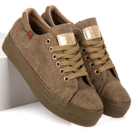 Tony Velor Sneakers On The Platform green 2