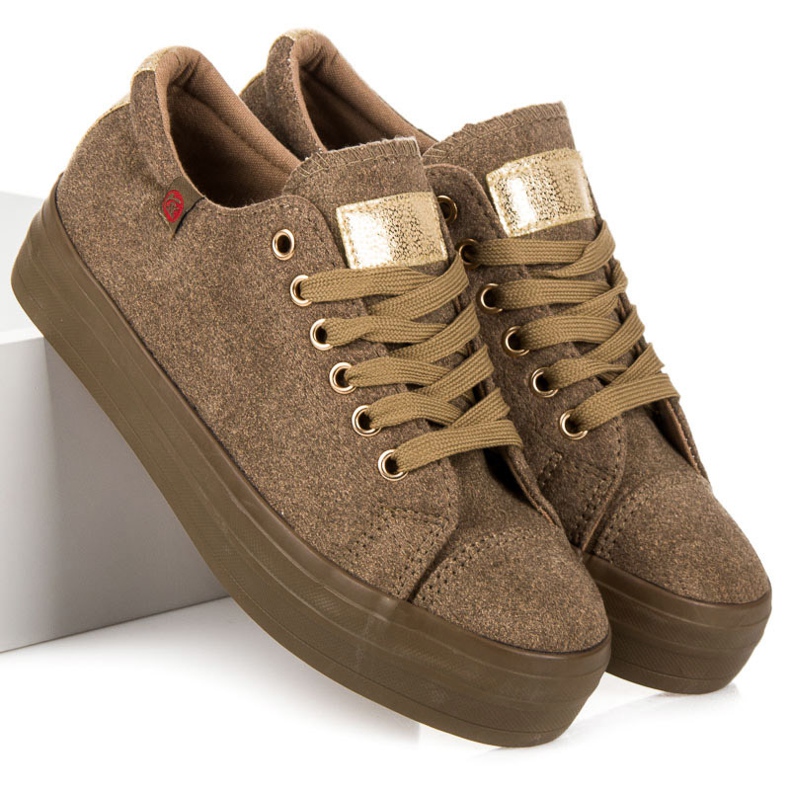 Tony Velor Sneakers On The Platform green 2