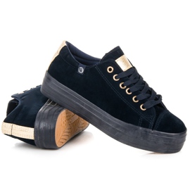 Tony Velor Sneakers On The Platform blue 1
