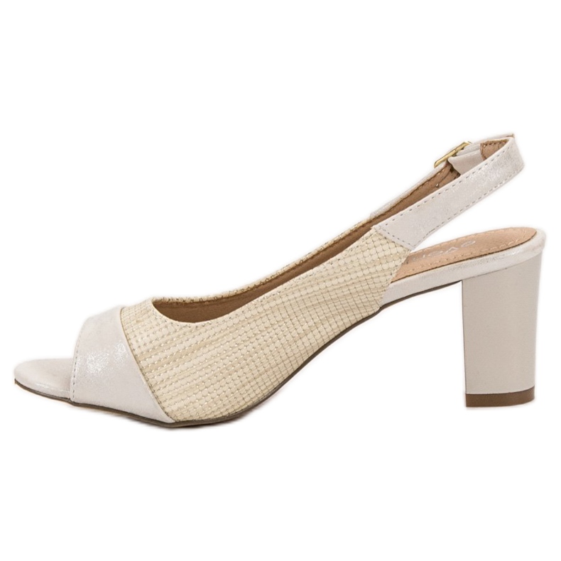 Evento Elegant Beige Sandals 1