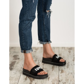 Erynn Love suede slippers black 2 Erynn Love suede slippers black 2