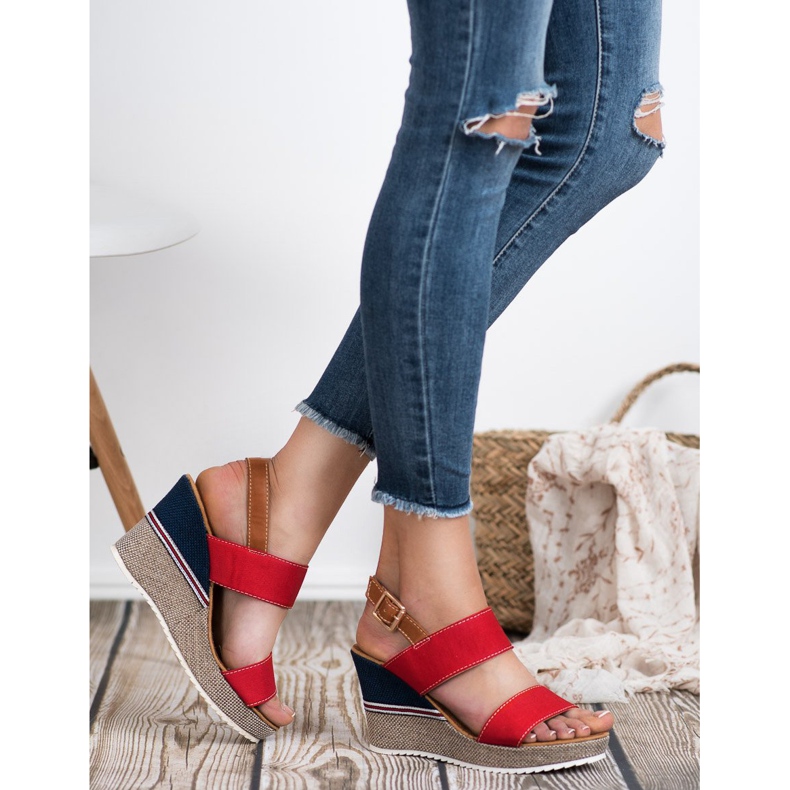 Goodin Red Sandals multicolored 2