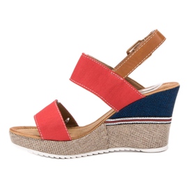 Goodin Red Sandals multicolored 1