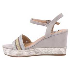 SDS Wedge Sandals grey 1