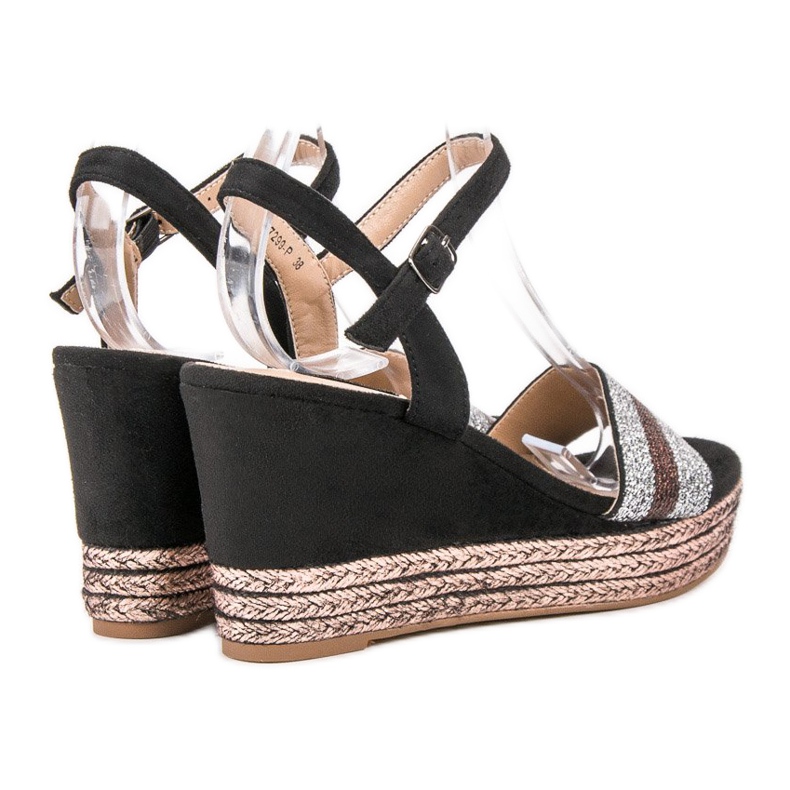 SDS Wedge Sandals black multicolored 1