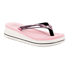 SHELOVET Wedge Flip-Flops pink 1