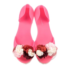 Ideal Shoes Meliski With Flowers pink 1