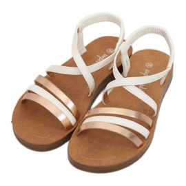 White sandals for women 2220 White 1