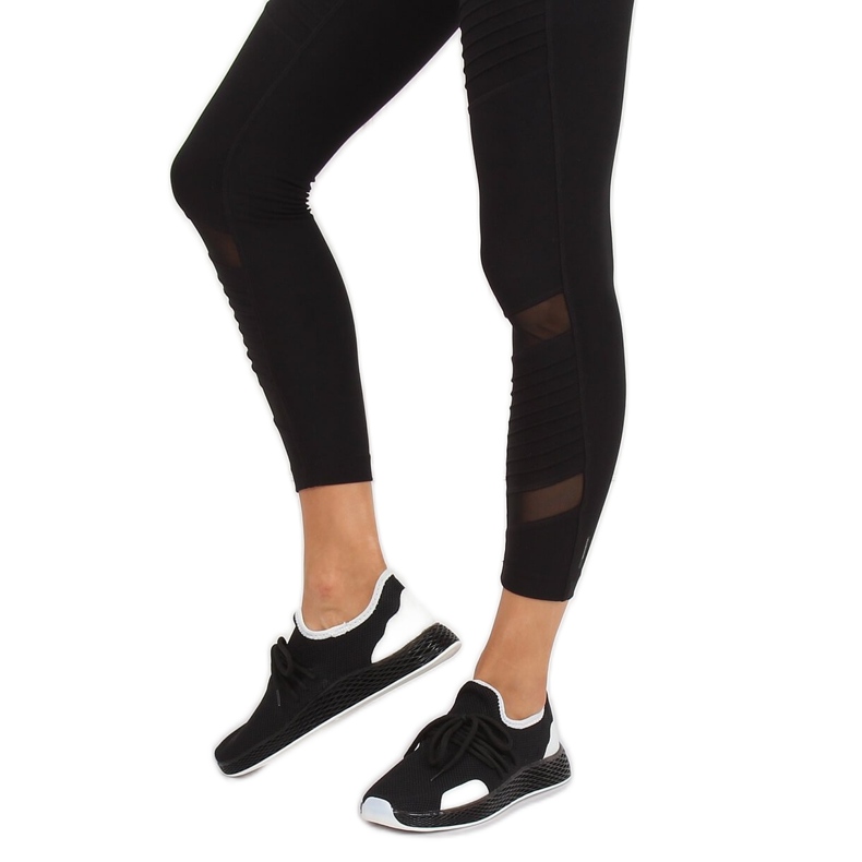 Black sports shoes B-6851 Black 1