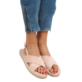 Sandals espadrilles beige YJ-2M12 Nude 1