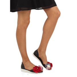Black Meliski W-13 Black ballerinas 2