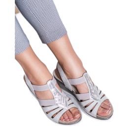 Goodin Wedge Slip-On Sandals grey 2