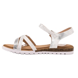 Bestelle Casual Sandals white grey 1