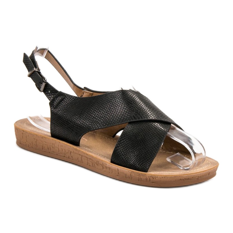 SHELOVET Comfortable Sandals black 1