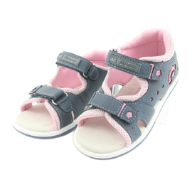 American Club DR20 denim girls' sandals blue pink 3 American Club DR20 denim girls' sandals blue pink 3