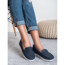 Vinceza Navy blue loafers 1