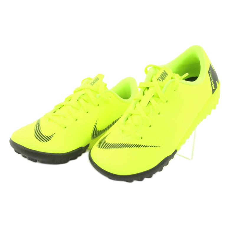 Nike Mercurial VaporX 12 Academy Tf Jr AH7353-701 soccer shoes yellow 3