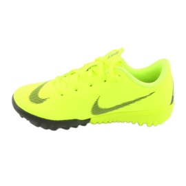 Nike Mercurial VaporX 12 Academy Tf Jr AH7353-701 soccer shoes yellow 2