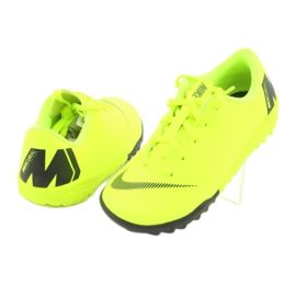 Nike Mercurial VaporX 12 Academy Tf Jr AH7353-701 soccer shoes yellow 4