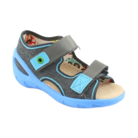 Befado children's shoes pu 065P125 blue grey 1 Befado children's shoes pu 065P125 blue grey 1