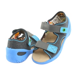 Befado children's shoes pu 065P125 blue grey 3 Befado children's shoes pu 065P125 blue grey 3