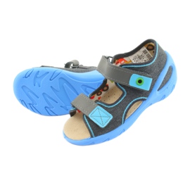 Befado children's shoes pu 065P125 blue grey 4 Befado children's shoes pu 065P125 blue grey 4
