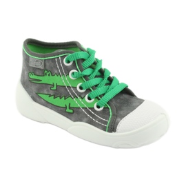 Befado children's shoes 218P053 grey green 1 Befado children's shoes 218P053 grey green 1