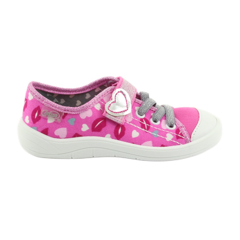Befado children's shoes 251X123 white grey pink 1 Befado children's shoes 251X123 white grey pink 1