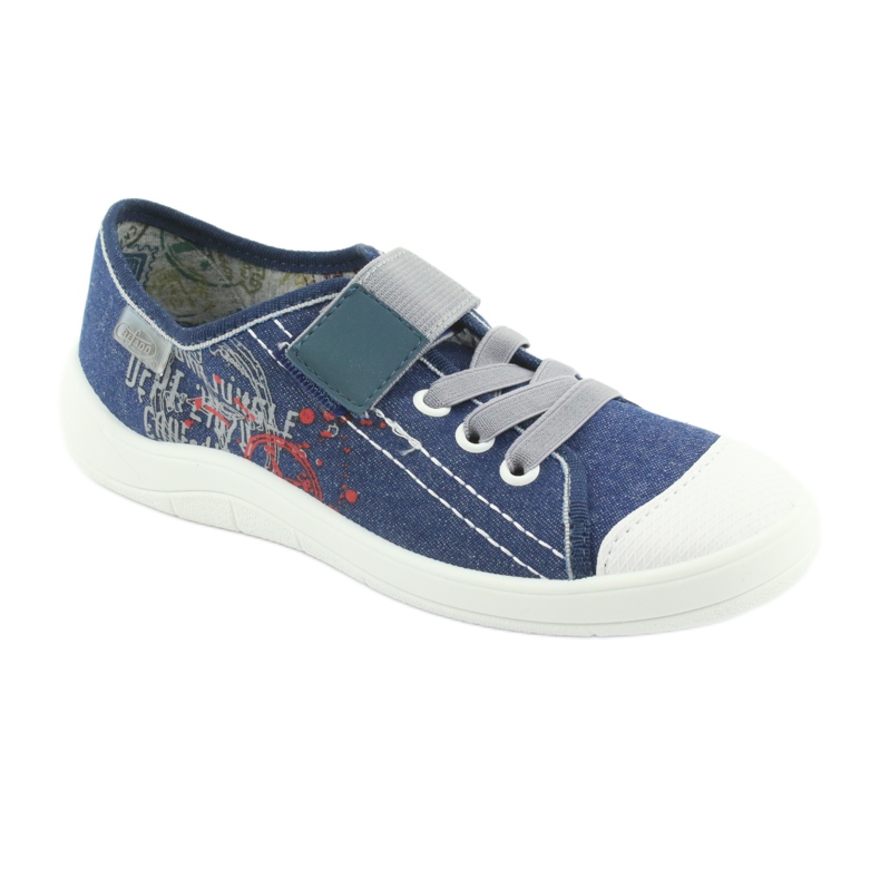 Befado children's shoes 251Y116 white navy blue 1 Befado children's shoes 251Y116 white navy blue 1