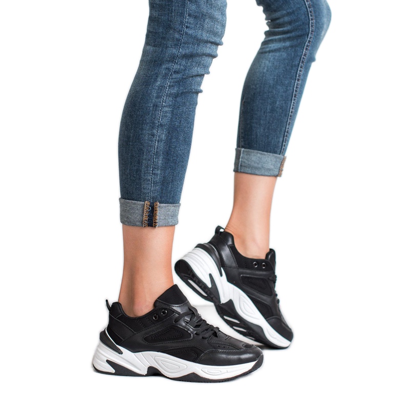 SHELOVET Black Sneakers 2