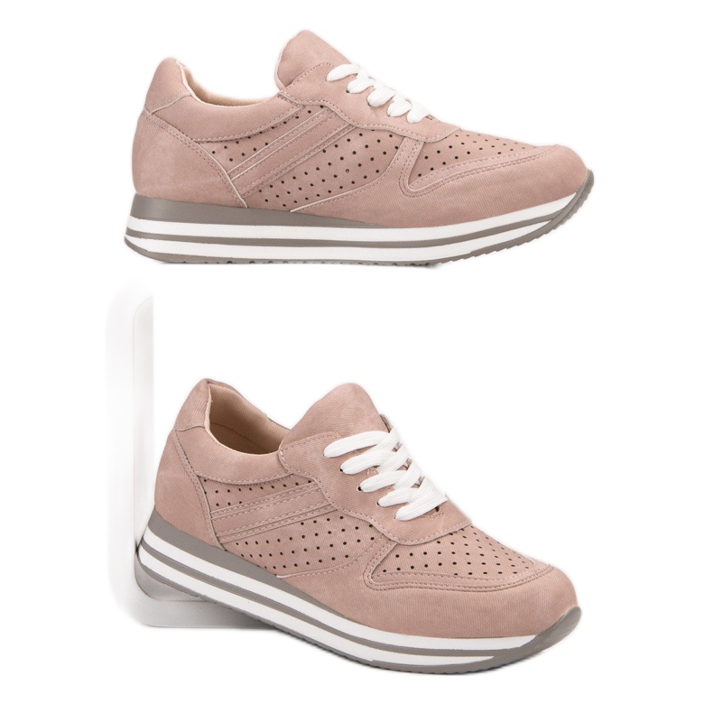 Kylie Sport shoes made of eco leather pink 2