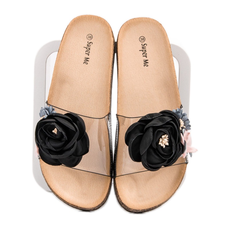 Super Me Slippers With Flowers black multicolored 1