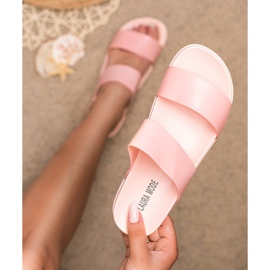 Laura Mode Pink Rubber Slippers 2