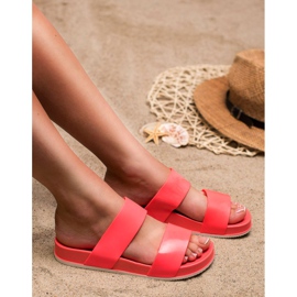 Laura Mode Coral Rubber Slippers red 2