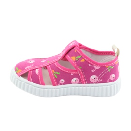 American Club children's shoes with velcro pink TEN 32/19 white 2