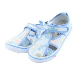 American Club children's shoes velcro blue TEN 27/19 white green 3 American Club children's shoes velcro blue TEN 27/19 white green 3