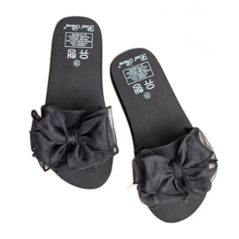 Best Shoes Foam Slippers With A Bow black 2
