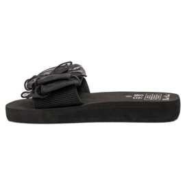 Best Shoes Foam Slippers With A Bow black 1