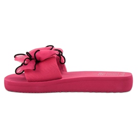 Best Shoes Foam Slippers With A Bow pink 1