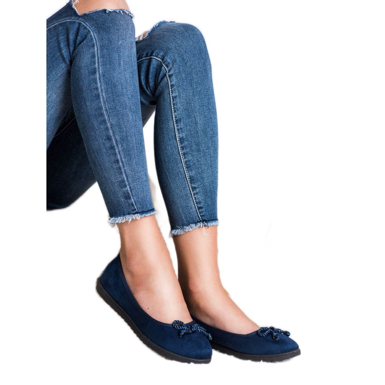 Comer Suede ballerinas blue 2