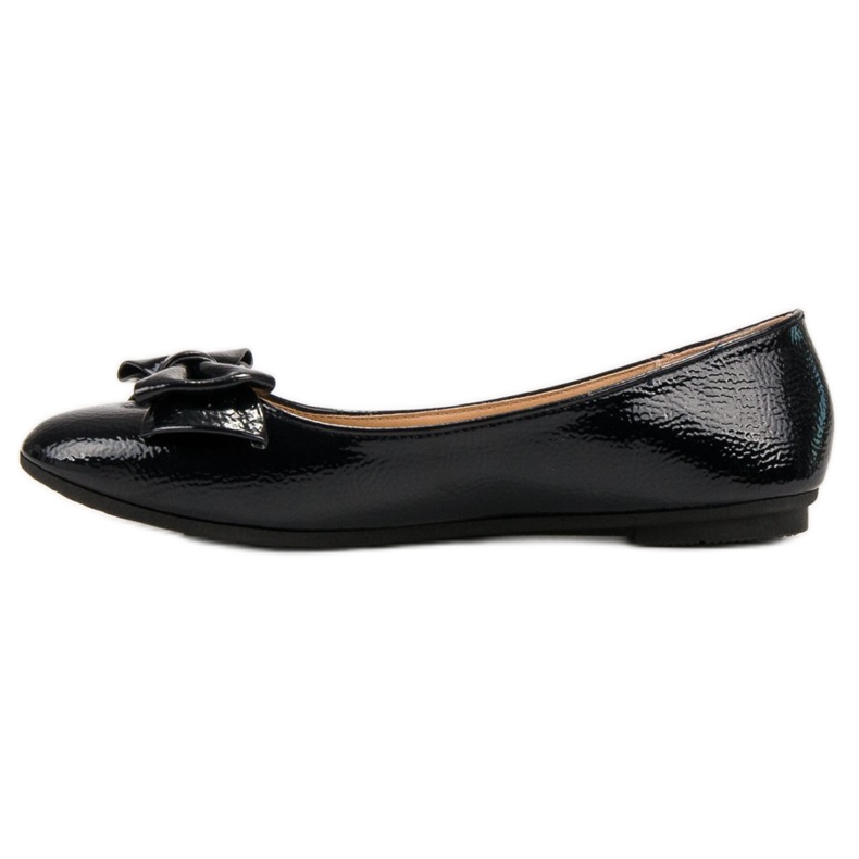 Comer Lacquered Ballerina With A Bow navy blue blue 1