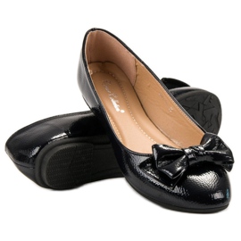 Comer Lacquered Ballerina With A Bow navy blue blue 2