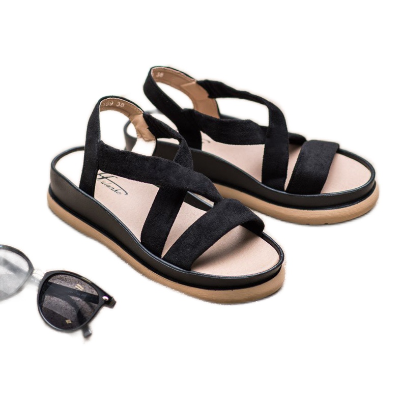 SHELOVET Slip-on Sandals On The Platform black 1