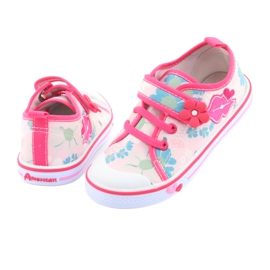American Club Sneakers Mouth American leather insole white brown pink 4