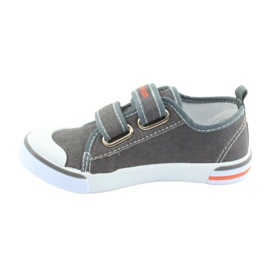 American Club gray jeans velcro sneakers white orange grey 2