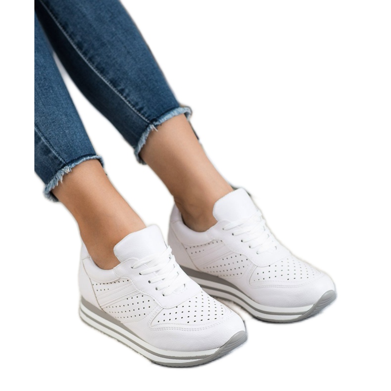 Kylie Sport shoes made of eco leather white 2