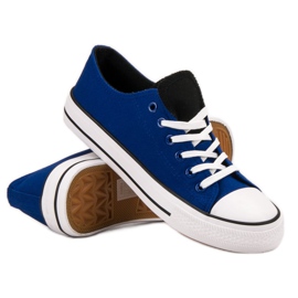 SHELOVET Low Sneakers blue 2
