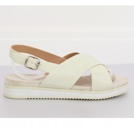 White women's sandals 1495 White 2
