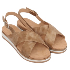 Women's beige sandals 1495 D.BEIGE 1